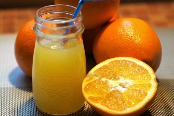 zume de laranxa para adelgazar